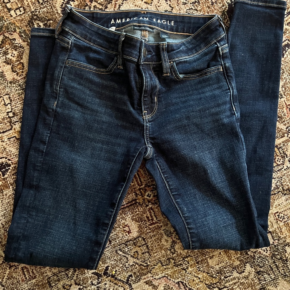 American Eagle Outfitters Women's Deep Indigo Skinny Jeans
